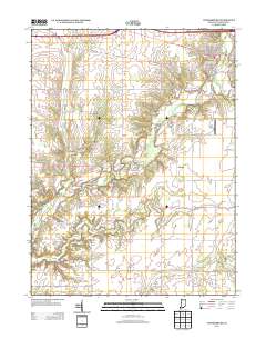 Veedersburg 2013 topographic map thumbnail
