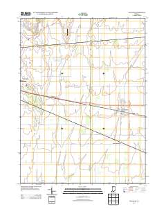 Wanatah 2013 topographic map thumbnail