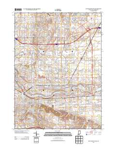 South Bend East 2013 topographic map thumbnail