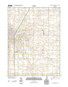 Hartford City East 2013 topographic map thumbnail
