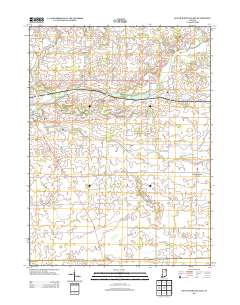 South Whitley East 2013 topographic map thumbnail