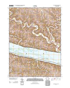 Balltown 2013 topographic map thumbnail