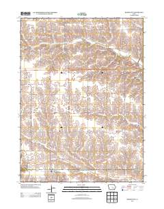 Barnes City 2013 topographic map thumbnail