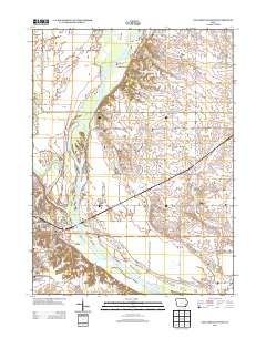 Columbus Junction 2013 topographic map thumbnail