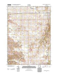 Dyersville West 2013 topographic map thumbnail