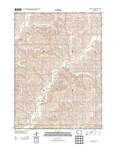 Exira East 2013 topographic map thumbnail
