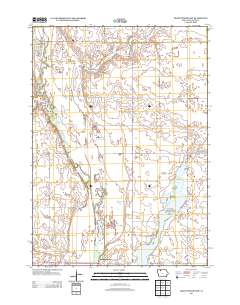 Graettinger East 2013 topographic map thumbnail