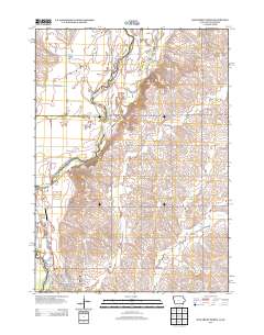 Hawarden North 2013 topographic map thumbnail