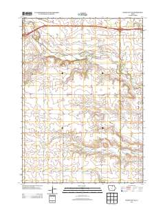 Mason City SE 2013 topographic map thumbnail