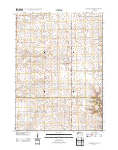 Sutherland West 2013 topographic map thumbnail