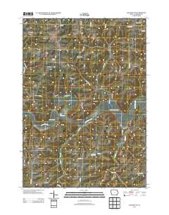 Waukon NW 2013 topographic map thumbnail