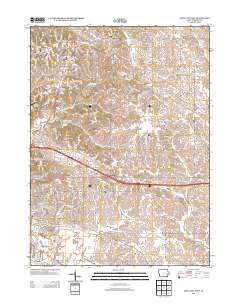 Iowa City East 2013 topographic map thumbnail