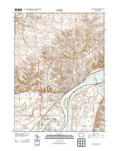 Muscatine 2013 topographic map thumbnail