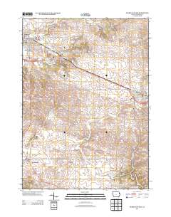 Dyersville East 2013 topographic map thumbnail