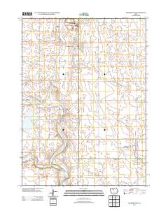 Gilmore City 2013 topographic map thumbnail