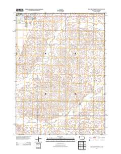Hawarden South 2013 topographic map thumbnail