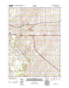 Gilbertville 2013 topographic map thumbnail