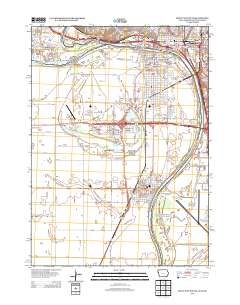 Sioux City South 2013 topographic map thumbnail