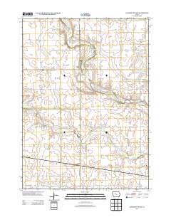 Gilmore City SW 2013 topographic map thumbnail