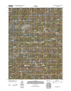 Blakesburg NE 2013 topographic map thumbnail