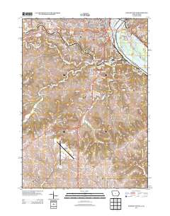 Dubuque South 2013 topographic map thumbnail