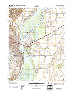 Burlington 2013 topographic map thumbnail