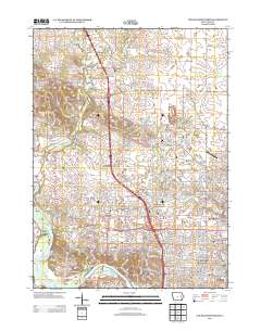 Cedar Rapids North 2013 topographic map thumbnail