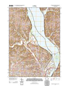 Dubuque North 2013 topographic map thumbnail