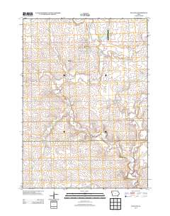 Paullina 2013 topographic map thumbnail