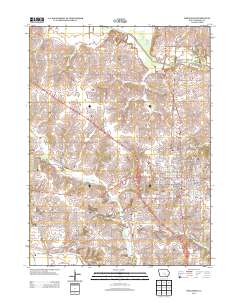 Oskaloosa 2013 topographic map thumbnail
