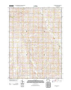 Oelwein SE 2013 topographic map thumbnail