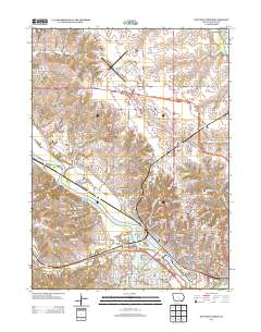 Ottumwa North 2013 topographic map thumbnail