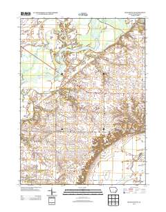Muscatine NW 2013 topographic map thumbnail