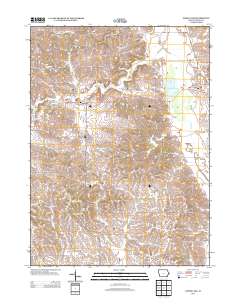 Goose Lake 2013 topographic map thumbnail
