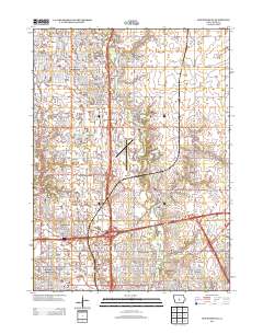 Des Moines NE 2013 topographic map thumbnail
