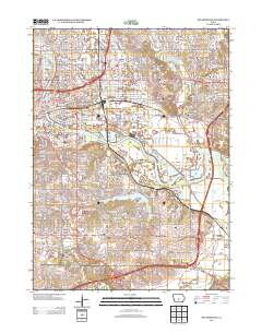 Des Moines SE 2013 topographic map thumbnail