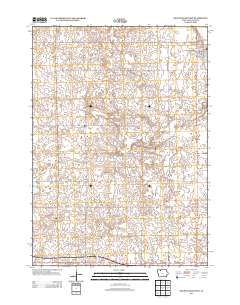 Graettinger West 2013 topographic map thumbnail