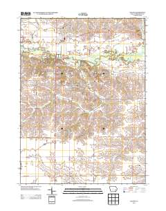 Kalona 2013 topographic map thumbnail