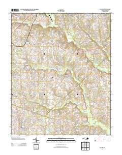 Angier 2013 topographic map thumbnail