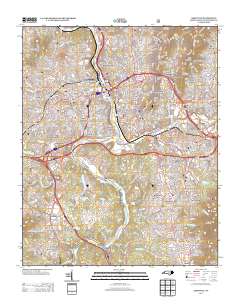 Asheville 2013 topographic map thumbnail