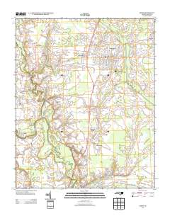 Ayden 2013 topographic map thumbnail