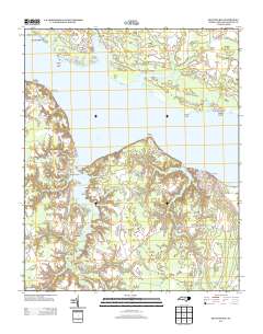 Blounts Bay 2013 topographic map thumbnail
