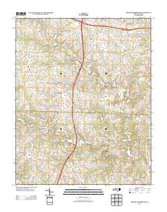 Brooks Crossroads 2013 topographic map thumbnail
