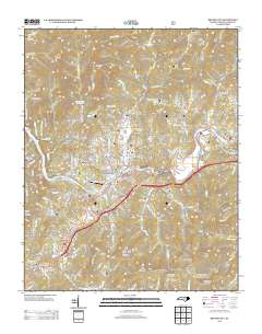 Bryson City 2013 topographic map thumbnail