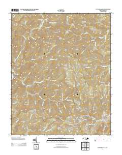 Bunches Bald 2013 topographic map thumbnail
