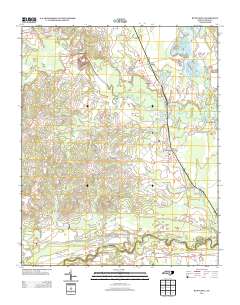 Bunnlevel 2013 topographic map thumbnail