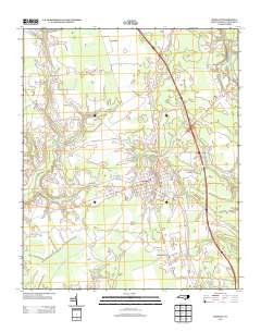 Burgaw 2013 topographic map thumbnail