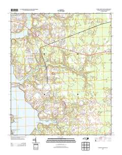 Camp Lejeune 2013 topographic map thumbnail
