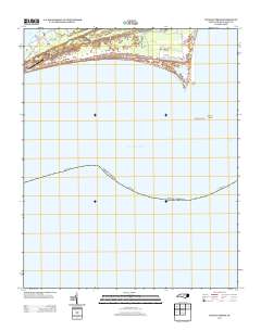 Cape Hatteras 2013 topographic map thumbnail