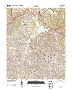 Cary 2013 topographic map thumbnail